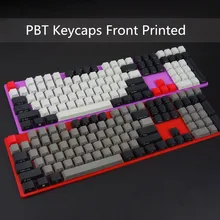 PBT спереди/сбоку Печатный ключ Шапки 108 ключей Cherry MX Шапки с ключом Шапки держатель для MX Настенные переключатели 87/104/108 механическая клавиатура