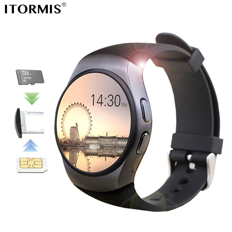 

ITORMIS Bluetooth Smart Watch Phone SmartWatch support SIM TF Card Touch Screen Heart Rate Tracker for apple IOS Huawei Android