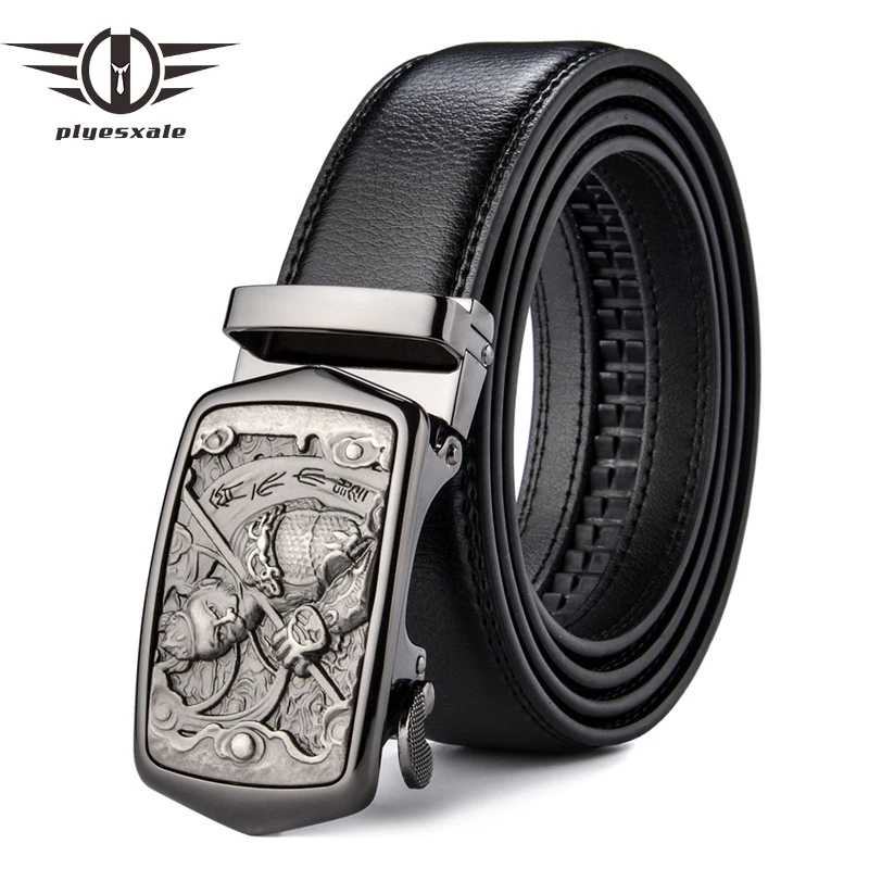 

Plyesxale Automatic Belt For Men Genuine Leather Belts Men High Quality Brand Black Formal Business Belt Ceinture Homme 2018 B1