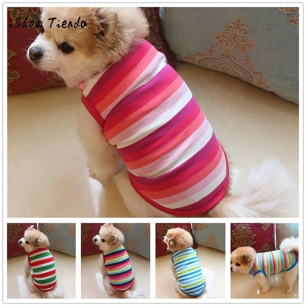 Buy New Pattern Pet Dog Clothing Cotton Stripe Vest