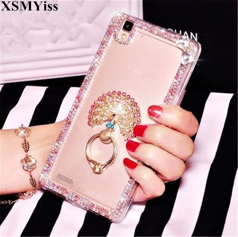 XSMYiss Модный Блестящий чехол с милым бантом и кристаллами для HuaweiP8 P9 P10 P20 P30 PLUS LiTE