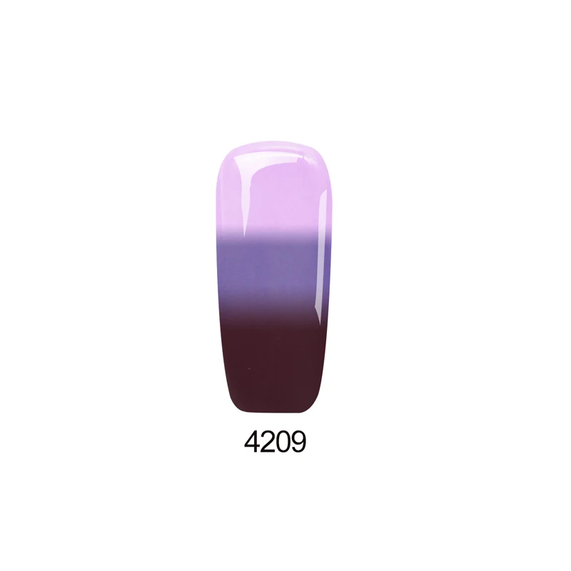 Docaty УФ-гель для ногтей 7 мл изменение температуры цвет геллак Полупостоянный праймер для ногтей замочить от светодиодный гель лак для ногтей - Цвет: 4209
