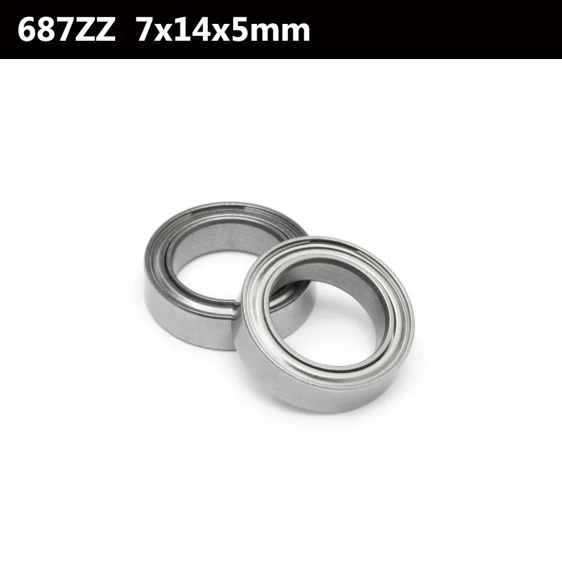 

10Pcs 687-2Z 687ZZ 687zz 687 zz 2000087 L1470ZZ Deep Groove Ball Bearings 7 x 14 x 5mm Free shipping High Quality