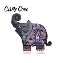 Cring Coco 2019 Cute Gray Elephant Brooch Pins Cartoon Pin Jewelry Animal Enamel Alloy Brooches for Women Brooch Vintage Girls Cring Coco 2019 Cute Gray Elephant Brooch Pins Cartoon Pin Jewelry Animal Enamel Alloy Brooches for Women Brooch Vintage Girls