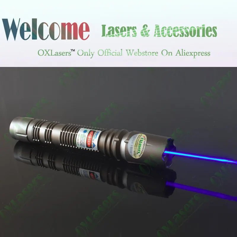 Oxlasers ox bx6 Новый 1000 МВт 2000 445nm 450nm фокус горения Синий лазерная указка с