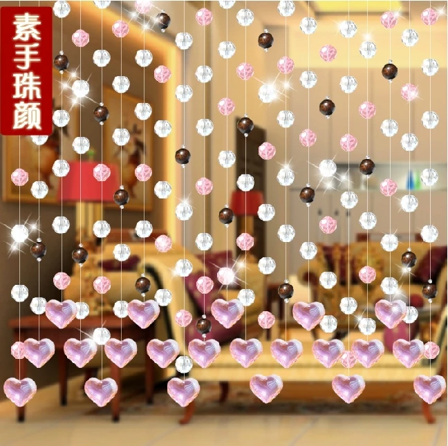 Free Shipping 10 meters Glass Crystal Beads Curtain Window Door Curtain