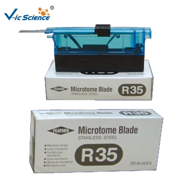 

Lab using durability microtome razor blade