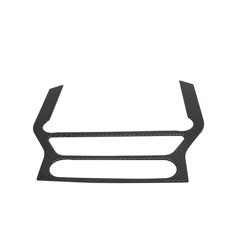 For Ford Mustang Dash Board GPS Panel Cover Trim Decorative Frame For Mustang 2015 - 2018 Carbon Black (6)