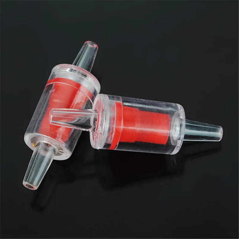 

2Pcs/Set One Way Check Valves CO2 System Aquarium Air Pump 45mm x 15mm x4mm Red Hot Sale
