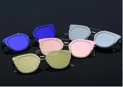 Бесплатная доставка Новое поступление Солнцезащитные очки для женщин Для женщин Винтаж Мода Зеркальные Солнцезащитные очки для женщин