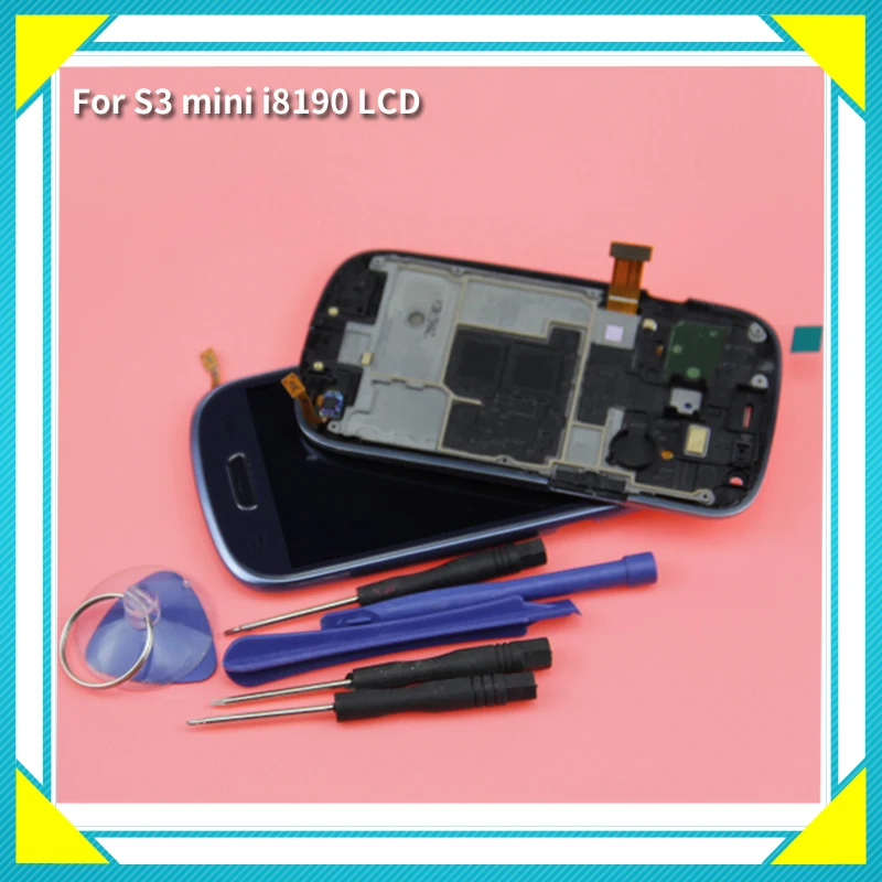 100% протестированный ЖК-дисплей для телефона Samsung Galaxy SIII S3 Mini I8190 ЖК-экран