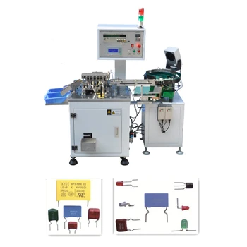 

LED lead cutting and bending machine for electronic component.