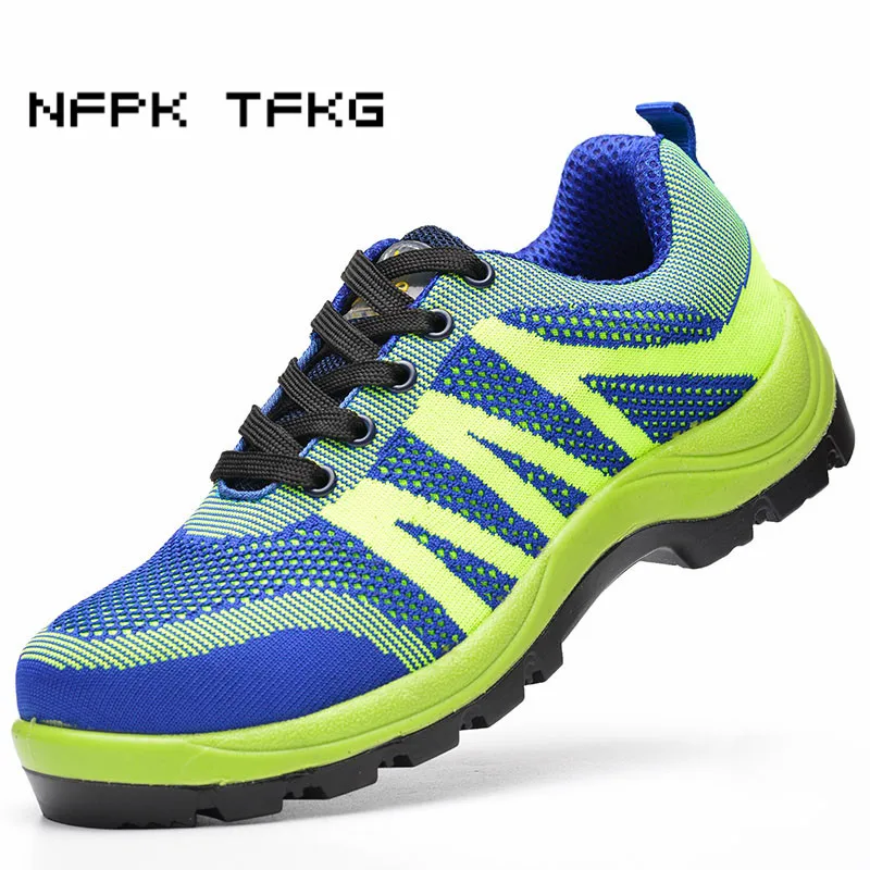 mens steel toe cap work safety trainers