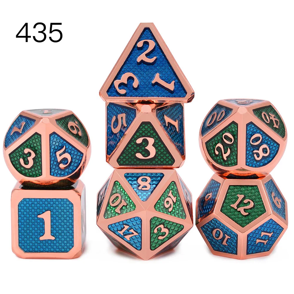 Battleworn Серебряный набор из 7 металла Dice Die D4 D6 D8 D10 (00-90,0-9) D12 D20 для ролевых игр Подземелья и Драконы Pathfinder