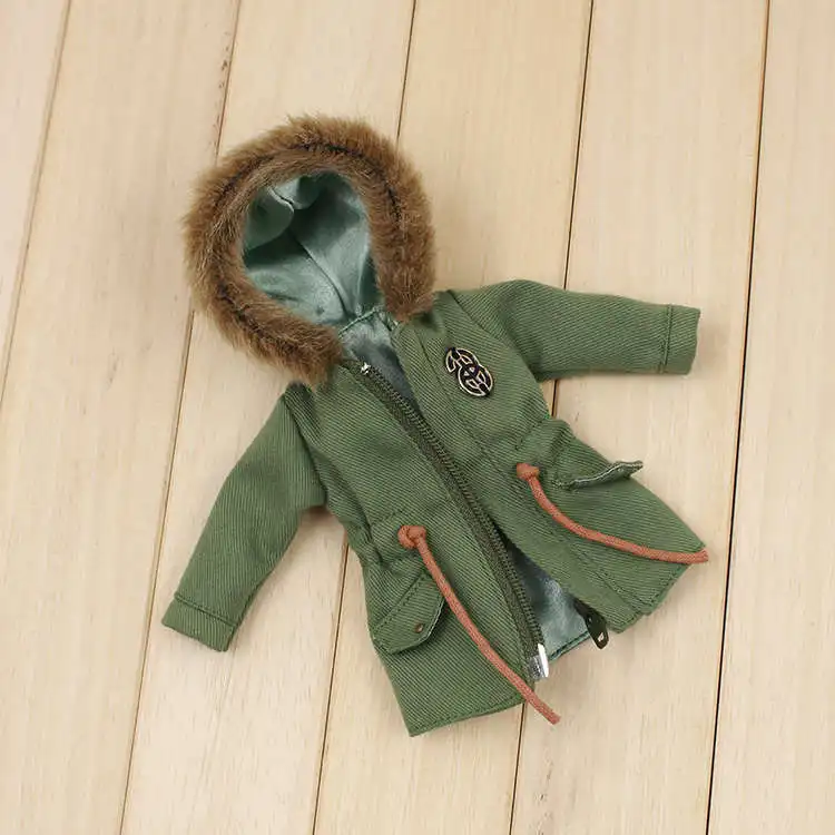 Blyth icy joint кукла зеленая армейская куртка джинсовые шорты черный кружевной бюстгальтер - Цвет: coat