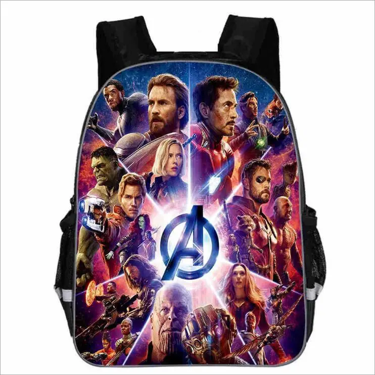 

16 Inch Kids Avengers Infinity War Backpack 3D Printing Cartoon Children School Bags Boys Teenage Mochila