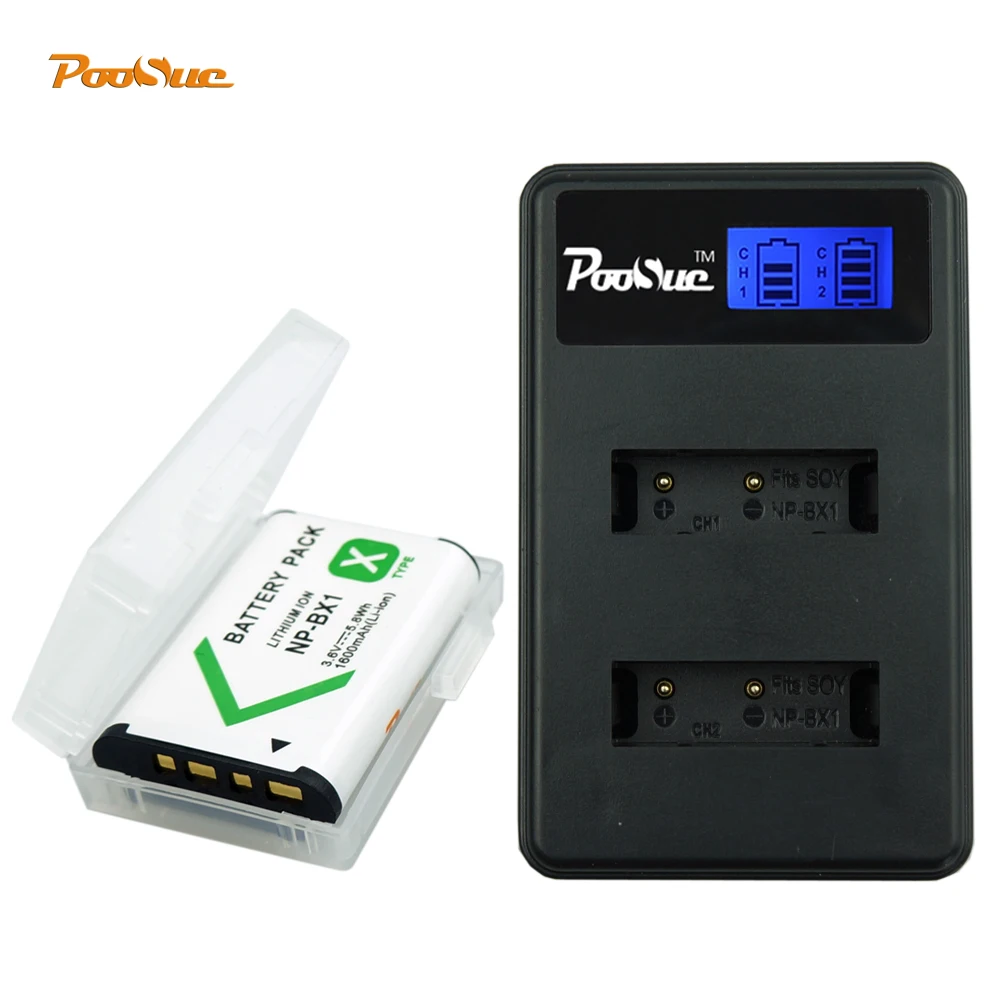 

1Pc NP-BX1 battery np bx1 and LED charger for Sony DSC-RX100 RX1 DSC-WX500 HX300 HDR AS100v AS200V AS30V AS300 M3 HX400