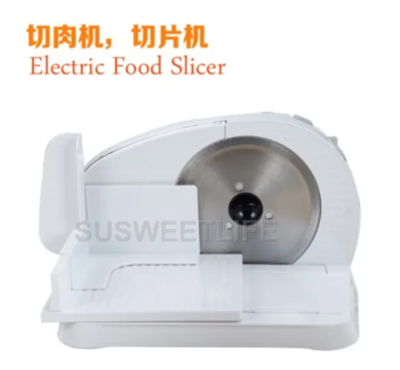 110V/220VElectric Meat Slicers Frozen Beef Mutton Roll Stainless Steel Mincer Vegetable Cutting Machine Adjust Thickness Kitchen