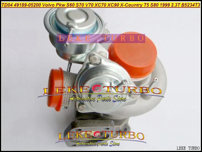 TD04 TD04HL-13T-8 49189-05200 49189-05210 8602395 8601691 Turbo Turbocharger For VOLVO PKW S60 S70 V70 XC70 XC90 X-Country T5 S80 2.3T B5234T3 2.3L (5)