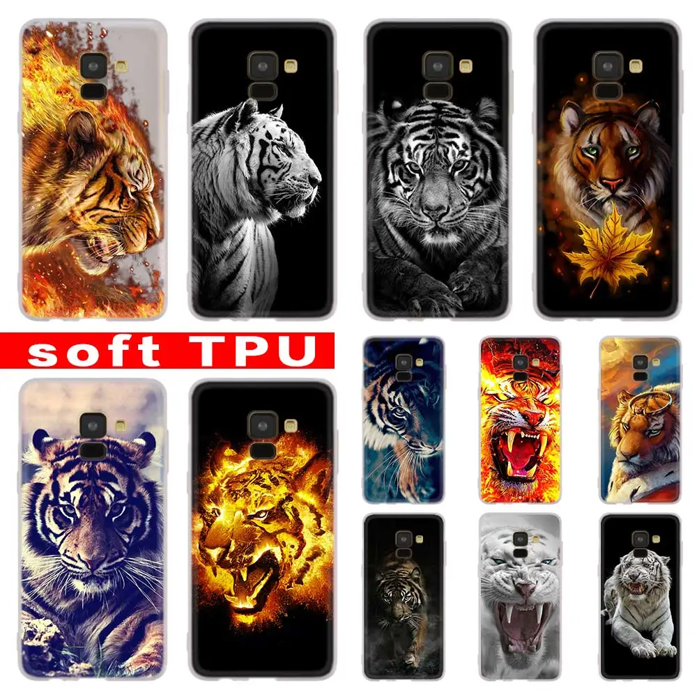 animal tiger Cub Case For Samsung Galaxy A12/A20/A51/A70/A20s/A21s/A32/A50/A50s/A42/A52/A72 5G A8 A7 A6 2018 Cover | Мобильные