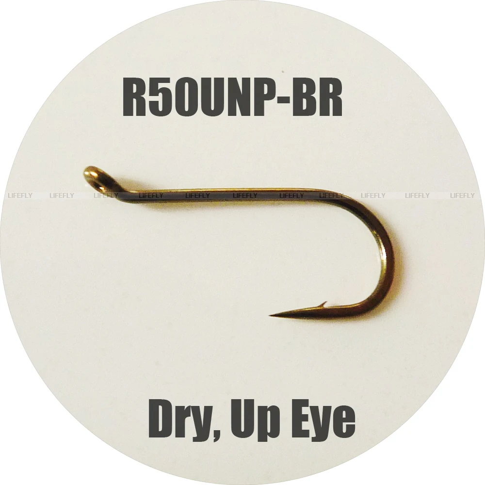 Up Eye Fly Hook in Sizes #10 #16 Mustad Signature R50UNP-BR Dry 