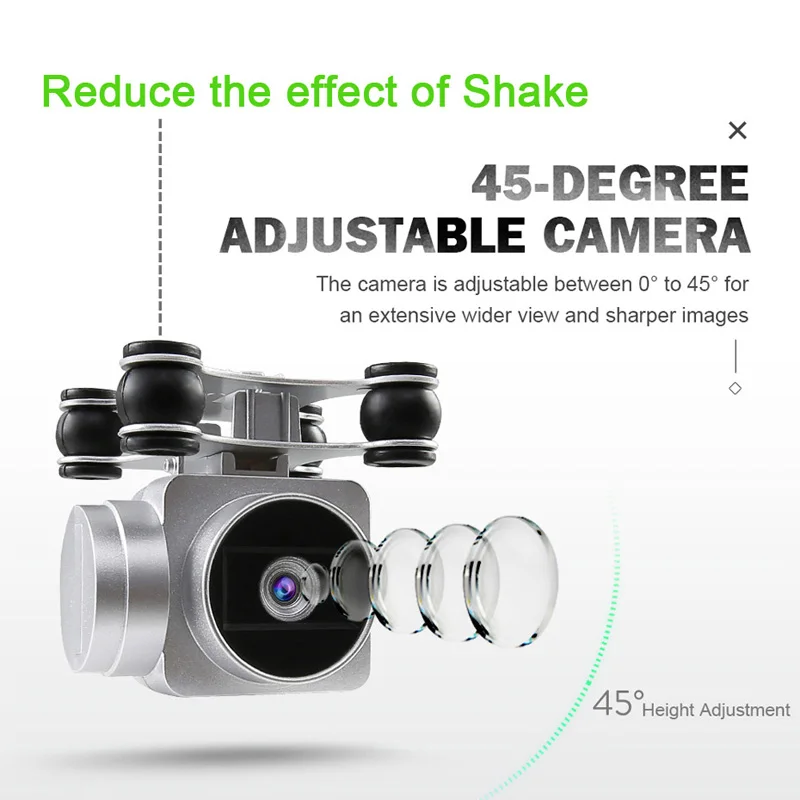 JJRC H68 Bellwether WiFi FPV 720P Quadcopter with Camera Drone RC Helicopter Toys for Kids 20min Flying Time Professional Drone