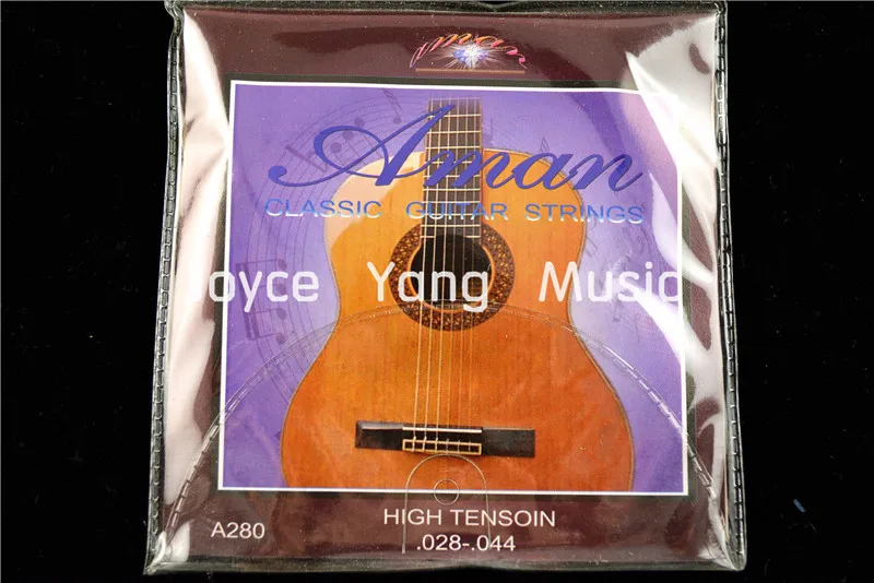 

1 Set of Aman A280 Clear Nylon Classical Guitar Strings 1st-6th 028-044 Hign Tension Strings Free Shipping Wholesales