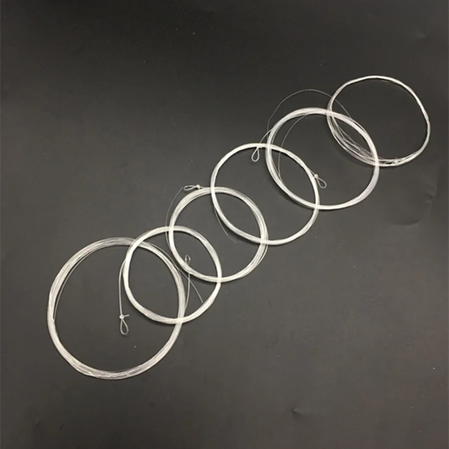 10 Pcs 9Ft اللفاع خط يحلق نهاية مدبب زعيم مع حلقة سلك صنارة صيد السمك بذبابة الصيد الصناعية 0X-7X النايلون يطير الصيد زعيم حلقة واضحة