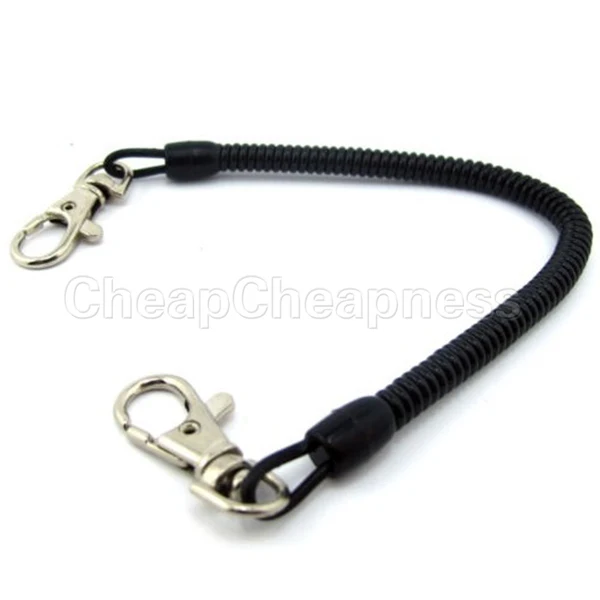 Over 1.1m SF Black Fish Tool Tether Fly Fishing Lanyard Fishing Ropes Practical Fish Tool