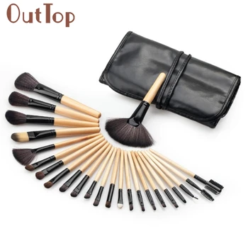 

24PCS Mini Makeup Brushes Set Foundation Eyebrow Eyeliner Blush Cosmetic Concealer Brushes withFolding bag feb23dropship