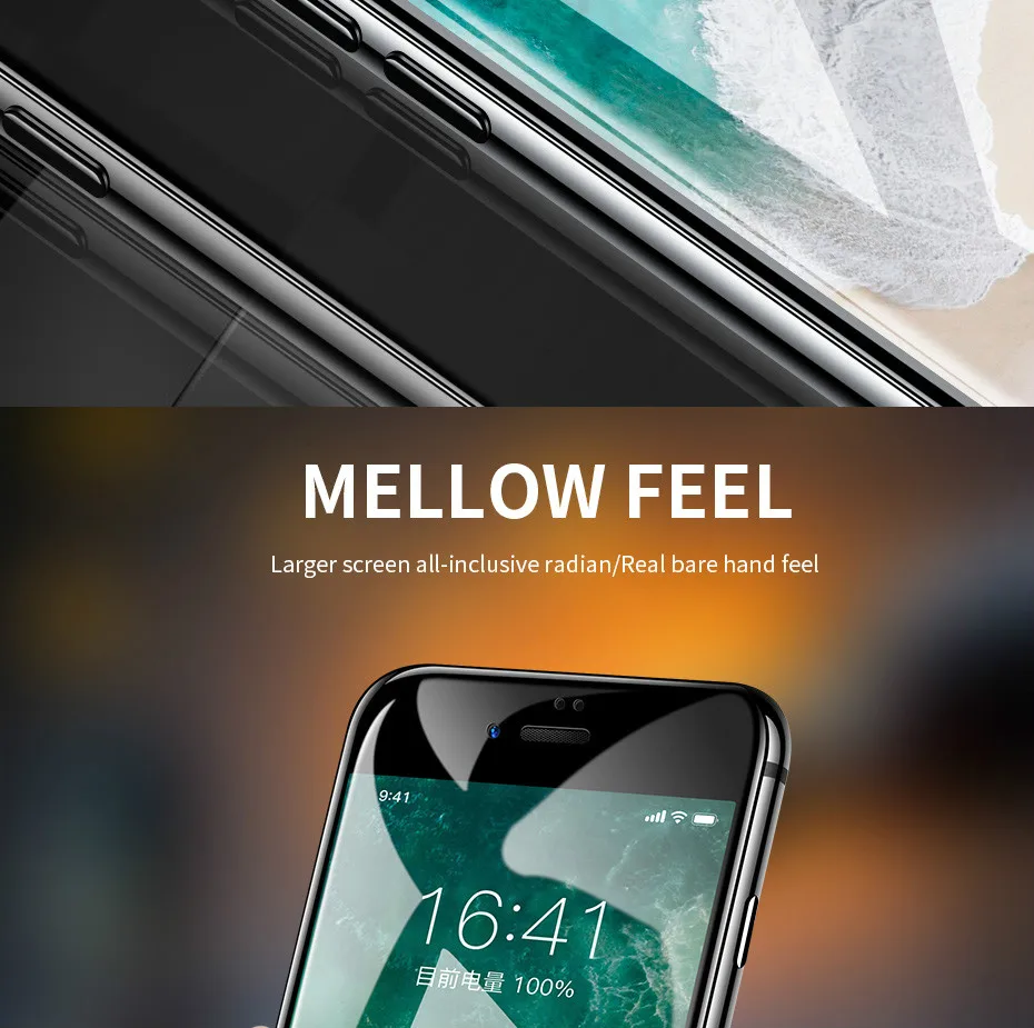 6D полное покрытие Защитное стекло для iPhone 7 8 6 6s Plus защита экрана закаленное стекло для iPhone X XR XS MAX защита пленки
