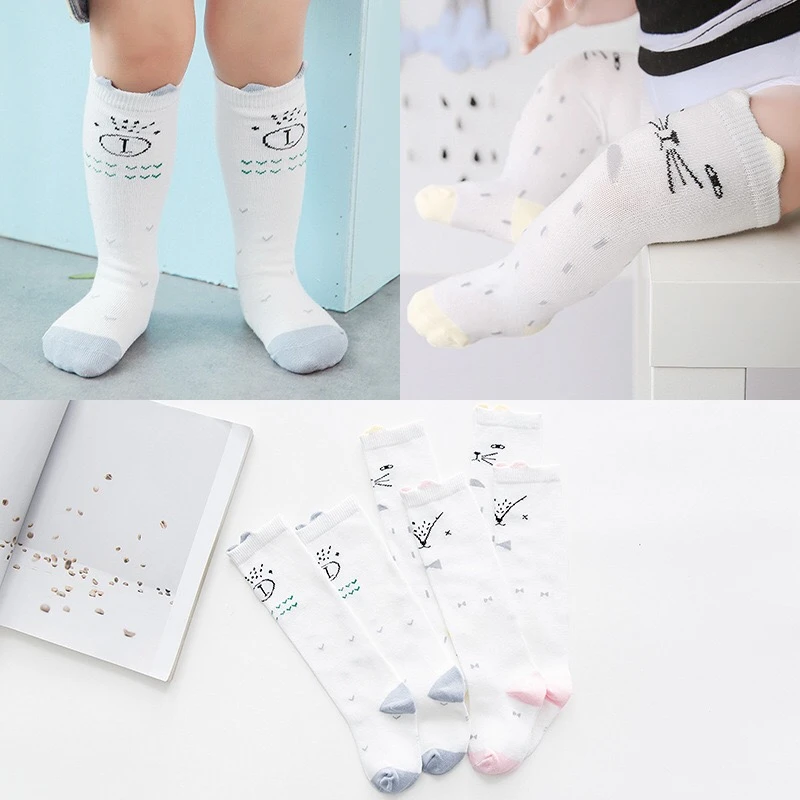 Enfants Longues Chaussettes Genou Haute Enfant Filles Boot Sock Jambieres Mignon Chat Noir Bebe Coton Chaussette Pour Bebe Filles Paresse Chaussettes Aliexpress