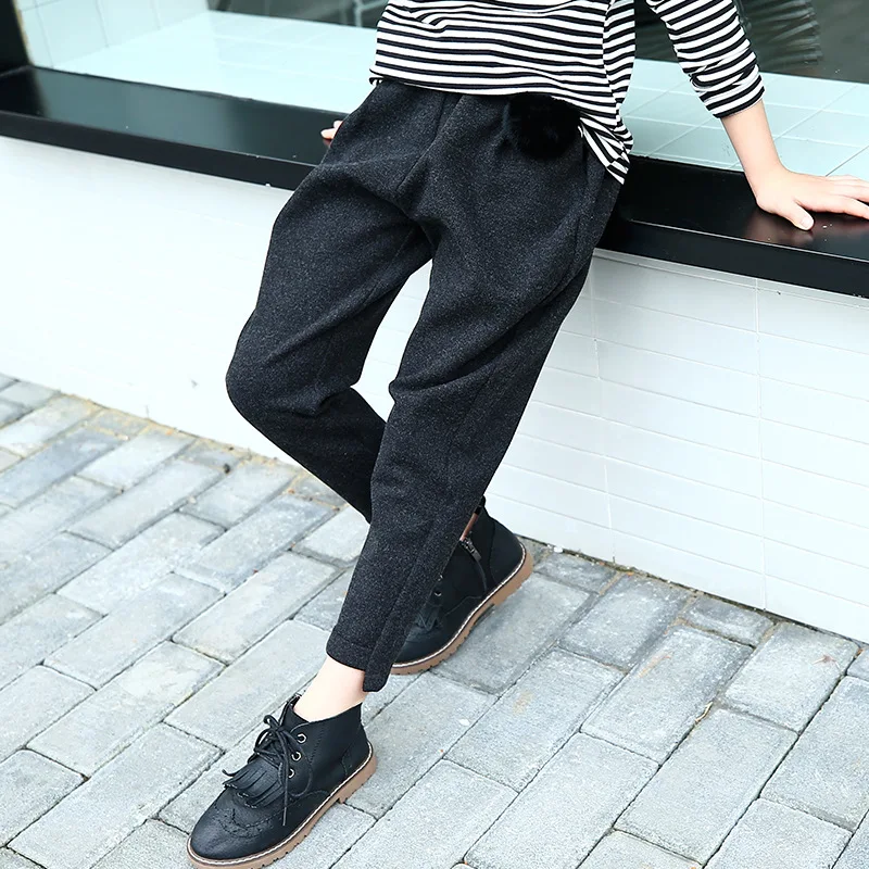 

Winter Pants For Girls Leggings 2018 New Fashion Kids Warm Pants Thick Fuffle Leggings 5 6 7 8 9 10 11 12 13 Years Children Pant