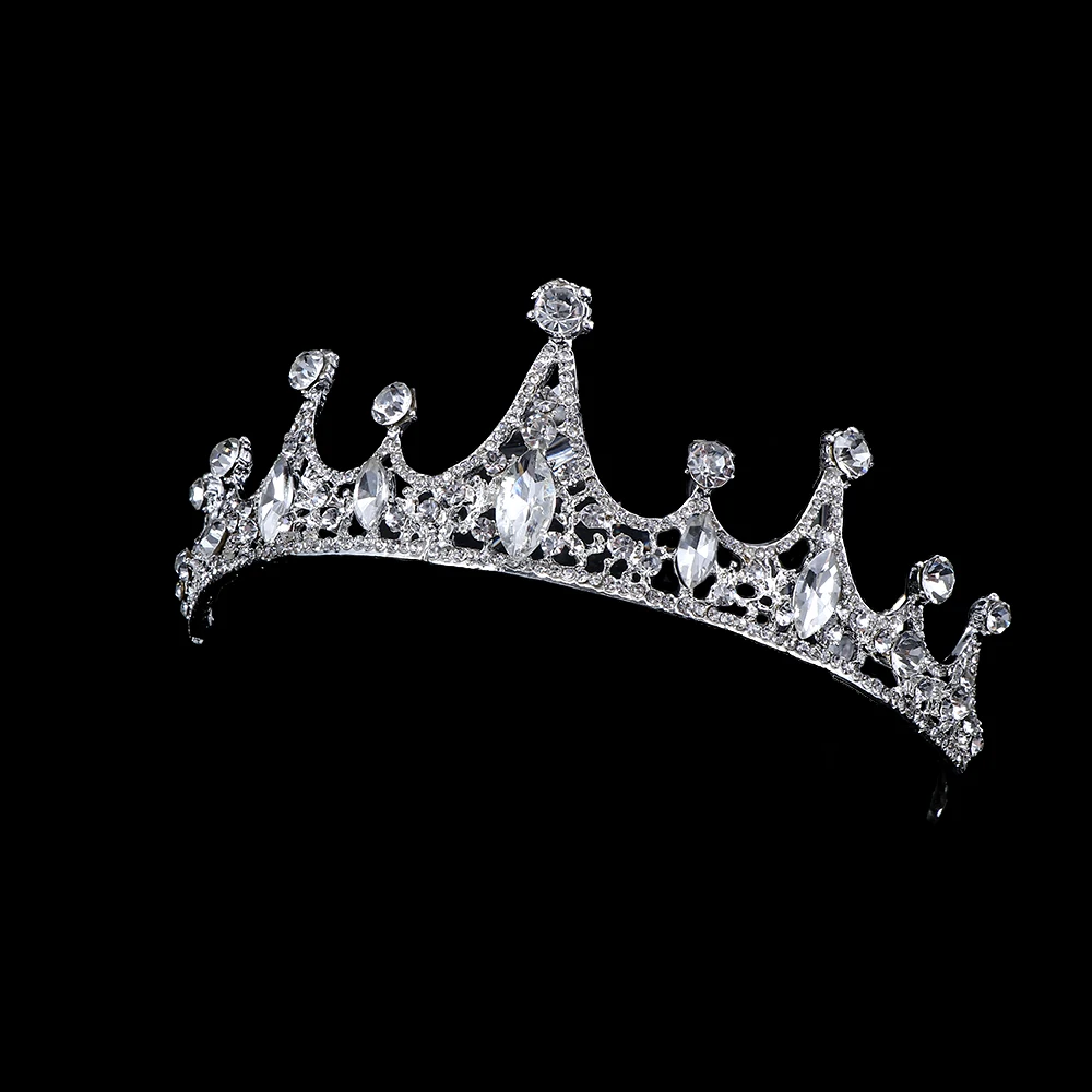 

Bridal Princess Crystal Tiaras Crowns Headband Exquisite Handmade Girls Women Wedding Prom Hair Jewelry Ornaments