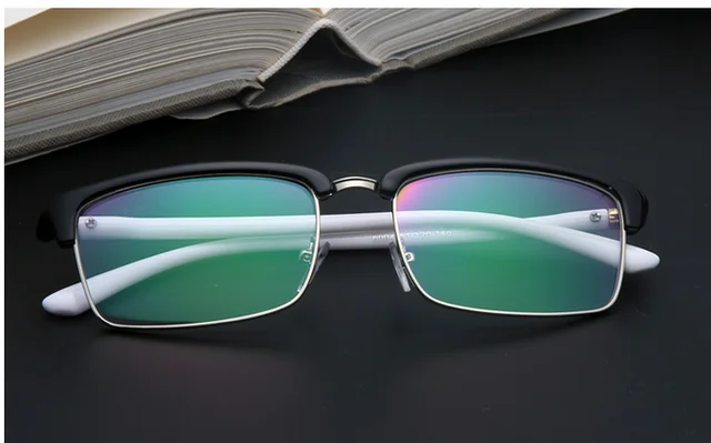 Unisex Retro Radiation Resistant Fatigue Protection Clear Lens Glasses