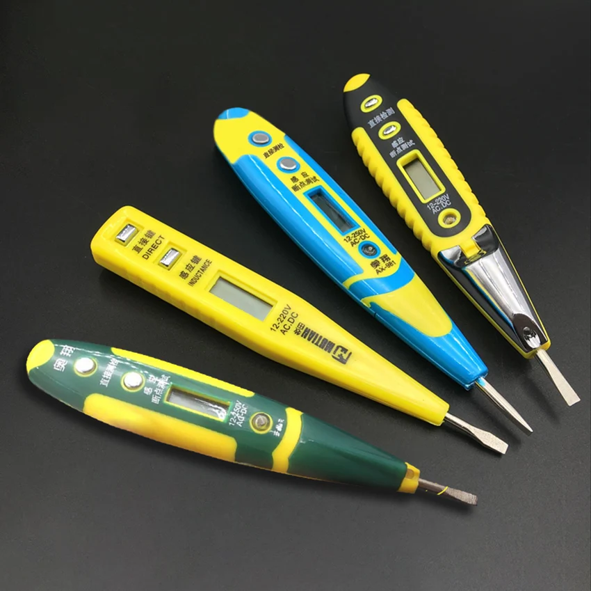 

digital display electric pen screwdriver tester dual-use voltage meter screwdrivers with LED household circuit testing tools