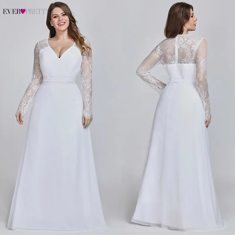 Robe De Soiree Новые Красивые фиолетовые кружевные шифоновые длинные вечерние платья трапециевидной формы с длинным рукавом Элегантного размера плюс вечерние платья