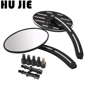 

Motorcycle Black CNC Aluminum Edge Cut Rear View Mirrors For Harley Dyna 1984-2018 Electra Glide 1990-2018 Iron 883 2009-2018