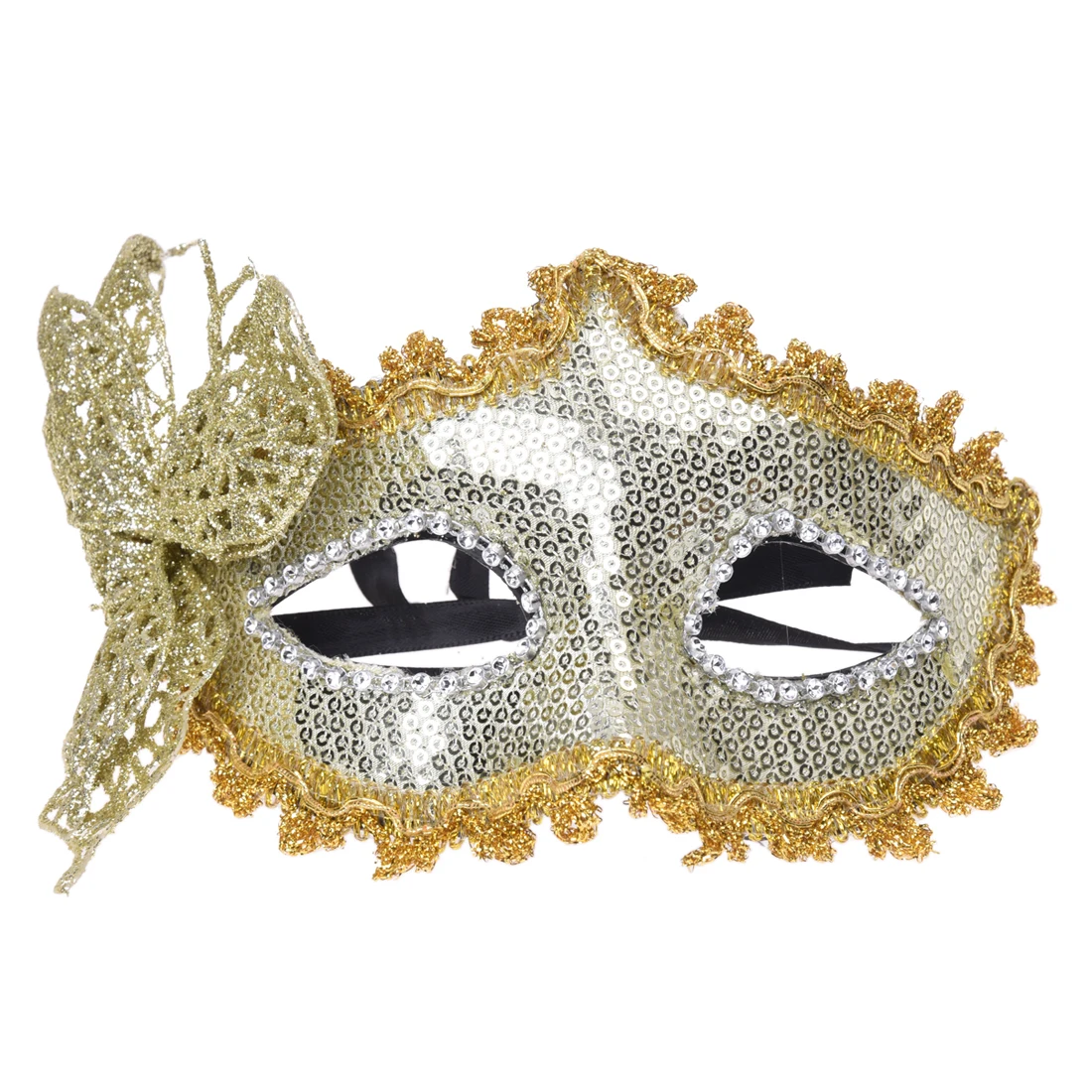 Mask Masquerade Costume Prop Yellow Halloween Fancy Dress Ball Party