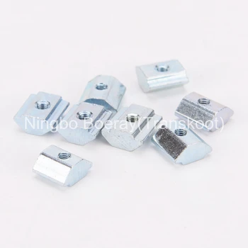

20pcs 10pcs 2pcs M4 M5 M6 M8 T Sliding Nut block for 4040 Aluminum Profile Extrusion slot 10mm Zinc Coated Plate M4 M5 M6 M8