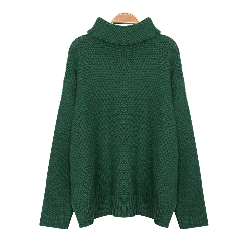 

Winter Classic Women Sweater New Fashion Casual Korean Style Turtleneck Sweater Vintage Full Sleeve Jumper Knitted Sweater Femme