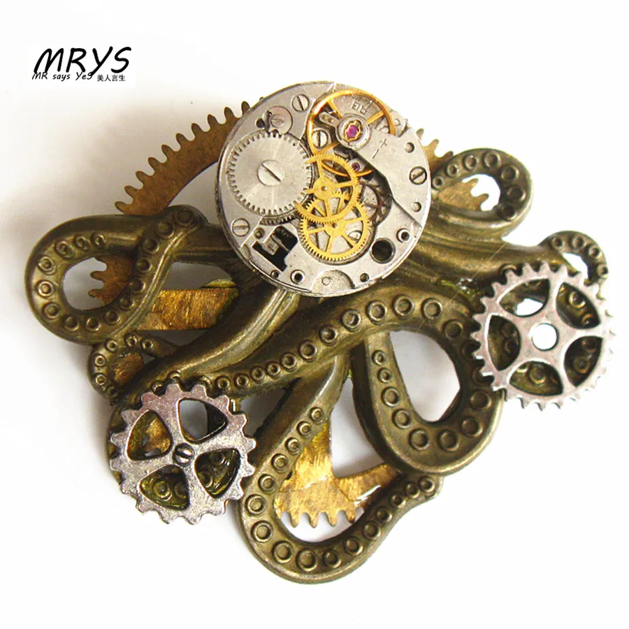 font b steampunk b font gothic rock octopus font b watch b font parts gears