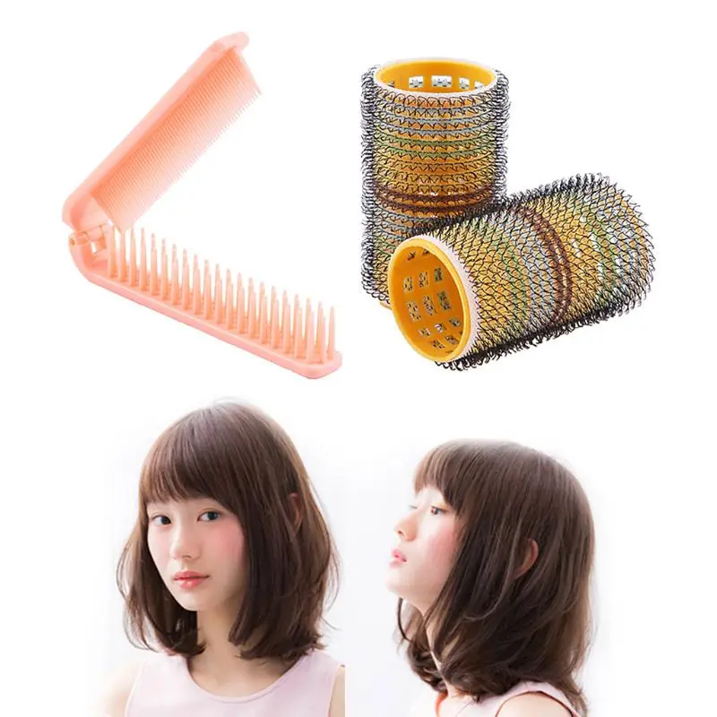 4pc/set Fashion DIY Bangs Curlers Hairdressing Tool Portable Straight