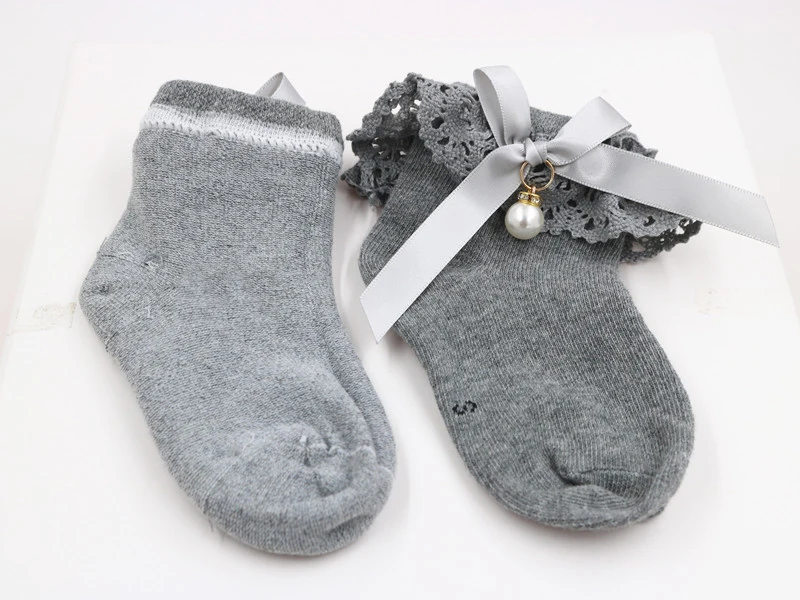 Хлопковые носки принцессы для маленьких девочек детские кружевные Крестильные Peal носки с цветочным принтом носки с бантом на лодыжке милые носки для малышей от 2 до 6 лет