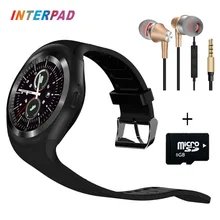 New Interpad Y1 Smart Watch Android Support SIM TF Whatsapp Facebook With Passometer Fitness Tracker Smartwatch For Huawei LG