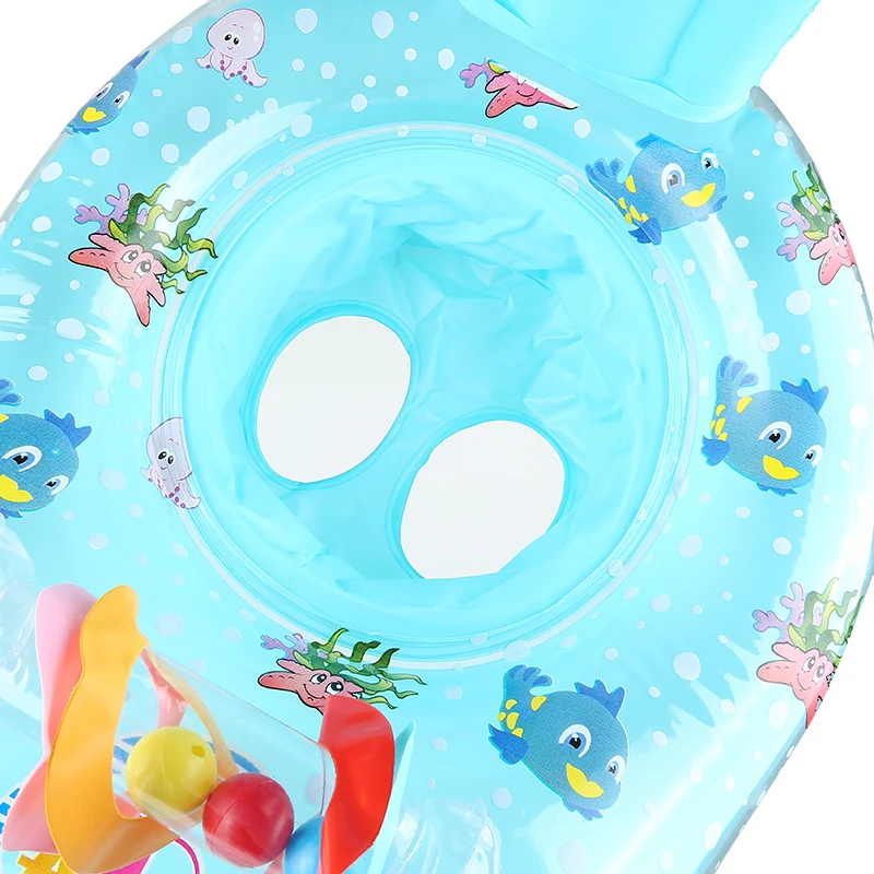 Outdoor Swimming Float Ring Baby Mother And Child Inflatable Swimming Ring Circle Double Seat Raft Swim Ring Aid Trainer Rings