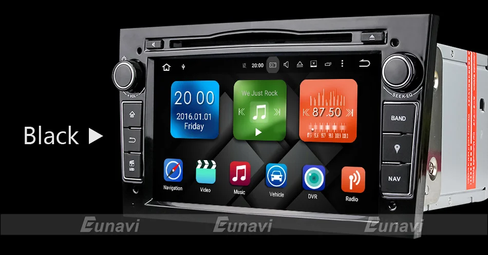 Clearance Eunavi Quad Core Android 9.0 2 din Car DVD Stereo for Vauxhall Opel Astra H G Vectra Antara Zafira Corsa GPS Navi Radio 2G 26
