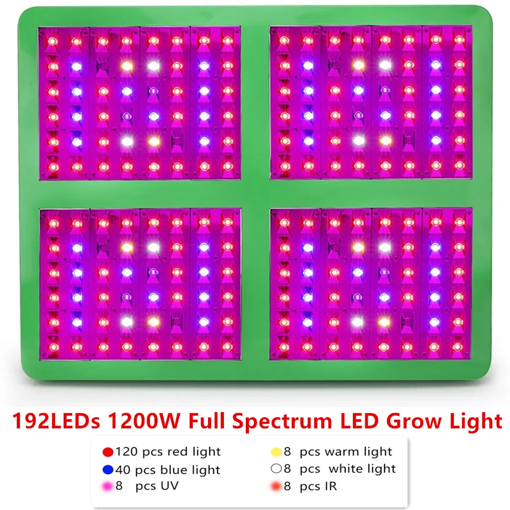 Отражатель 300 Вт 600 Вт 1200 Вт 1800 Вт Светодиодный светильник для выращивания растений с двойным выключателем полный спектр для выращивания растений в помещении Гидропоника