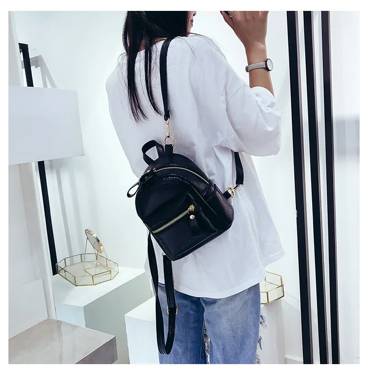 Корейский стиль Для женщин Голограмма лазерная рюкзак искусственная кожа сумка девушка Лазерная голографическая Рюкзак Mochila Escolar