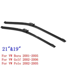 1 пара 2"& 19" для VW GOLF MK IV BORA POLO 2002-2006 A928S резиновый передний стеклоочиститель лобового стекла лезвия